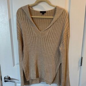 J. Crew Women's Beige Beach Ribbed Sweater M/L